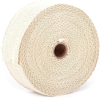 Envoltura de aislamiento térmico de fibra de vidrio para coche, color amarillo alto, 5 cm x 15 m