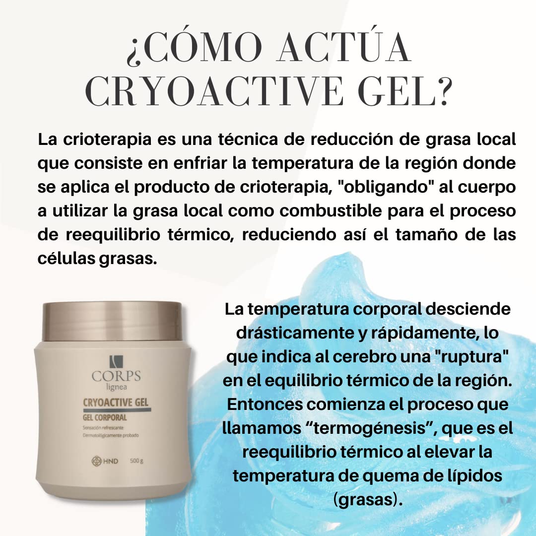 Cellulite Cream - Cryoactive Corps Slimming Gel Skin Tightening Cream, Reduce Cellulite Appearance, Firming and Toning