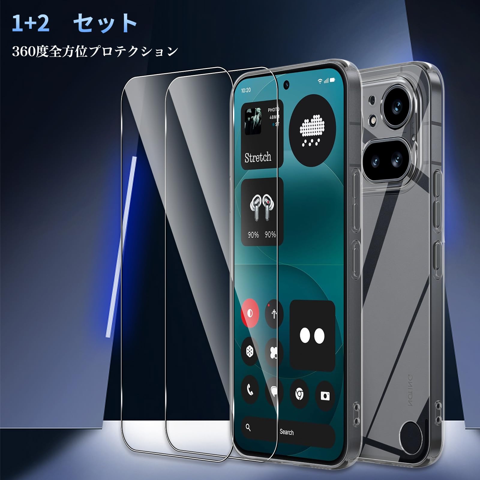 Amazon.co.jp: 【1+2セット】For Nothing Phone （4a） Pro ケース