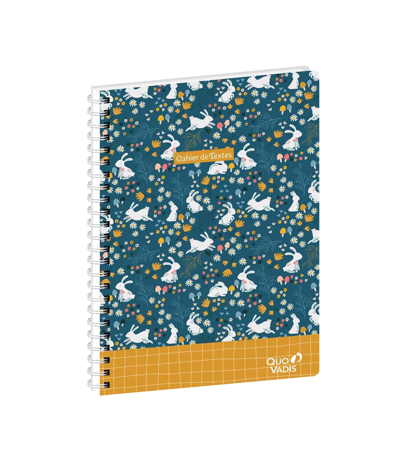 QUO VADIS - Notebook - Spiral-bound - French - Animascot - Multi-Coloured - Daily - 15 x 21 cm - Clairefontaine Paper White