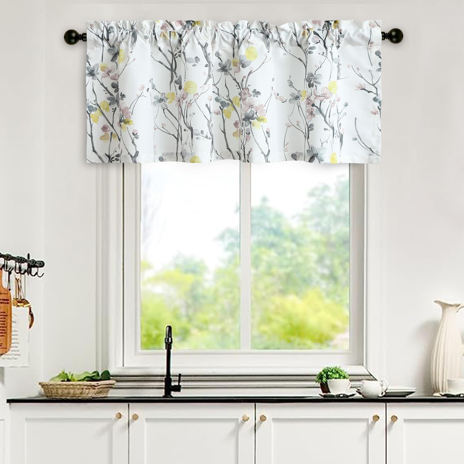 Tende Oscuranti Leeva Con Stampa Floreale – 2 Pannelli 132x248 Cm, Verde, Per Camera Da Letto - 6