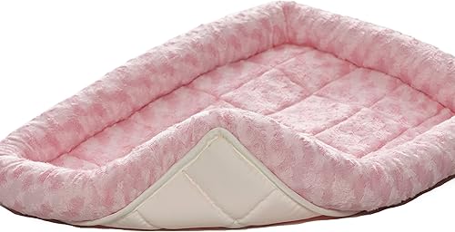 Vista 53 de Cama para mascotas MidWest Bolster, ideal para cajas de metal para perros, se puede lavar a máquina y secar, 36 - pulgadas, Rosado Blush
