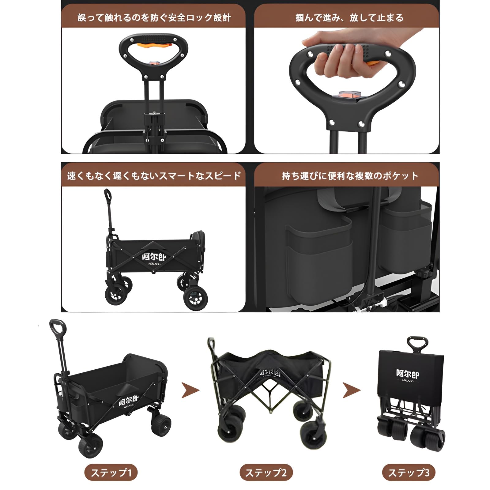 Amazon.co.jp: 電動キャリーワゴン アウトドアキャンピングカー