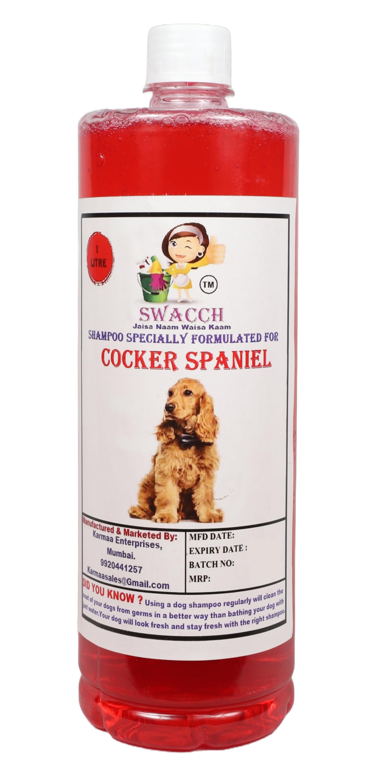 Birds Swacch Shampoo Specially Formulated For Cocker Spaniel (1 Liters) Jasmine (B0BR41GY64) Amazon Price History, Amazon Price Tracker