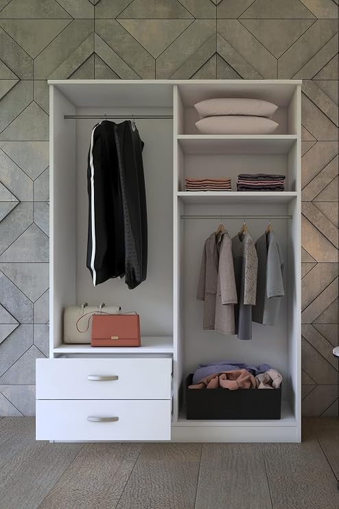 metallia GM080 DECOR 4 DOOR WARDROBE WITH 2 DRAWERS