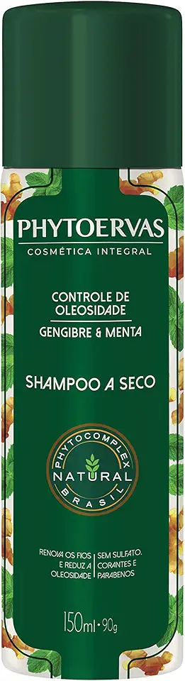Phytoervas Phyto Shampoo Seco Controle Oleosidade 150Ml Verde