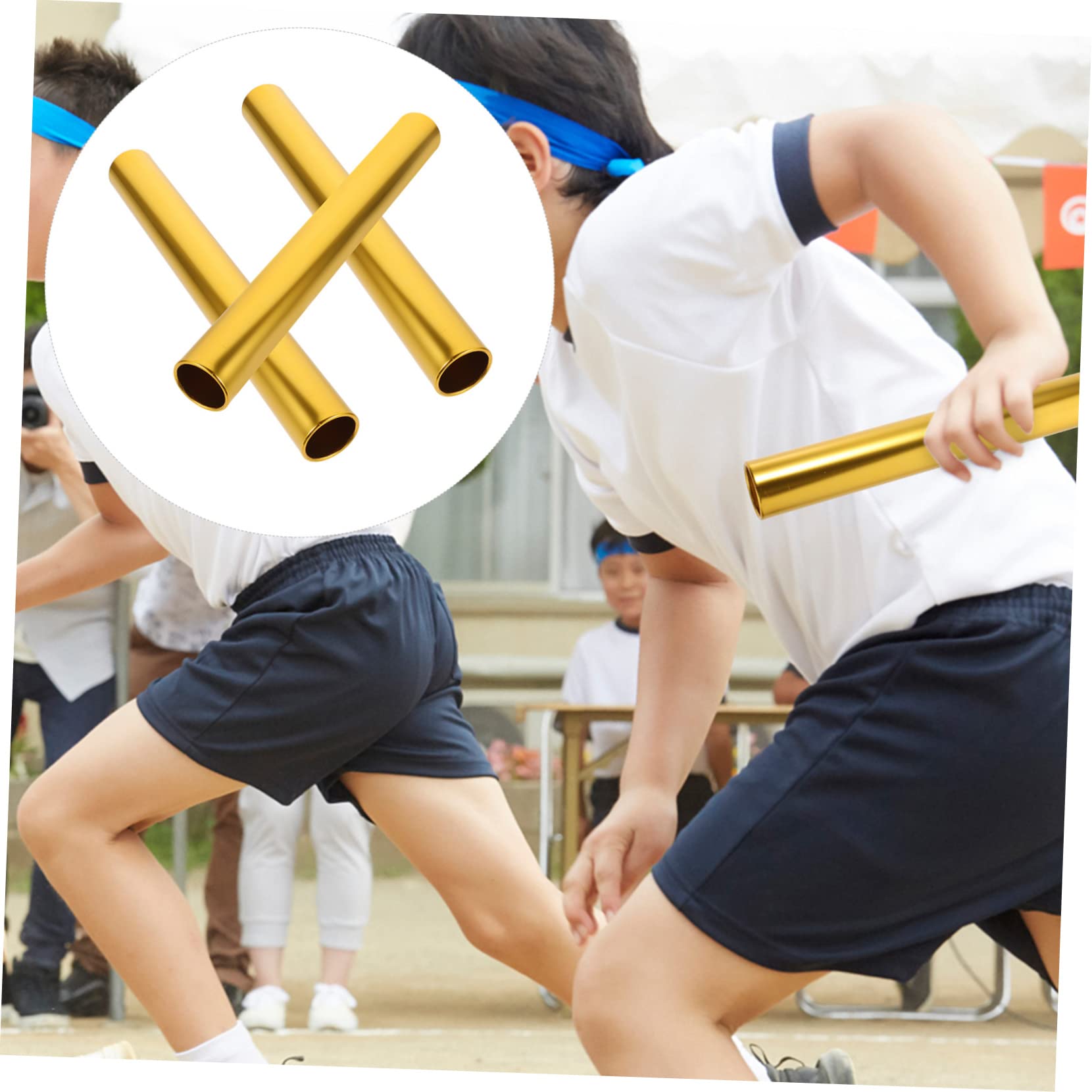 BESPORTBLE 6pcs Relay Sticks for School Field Races - Design for -Offs Smooth Finish for Comfortable Grip for Sports Events