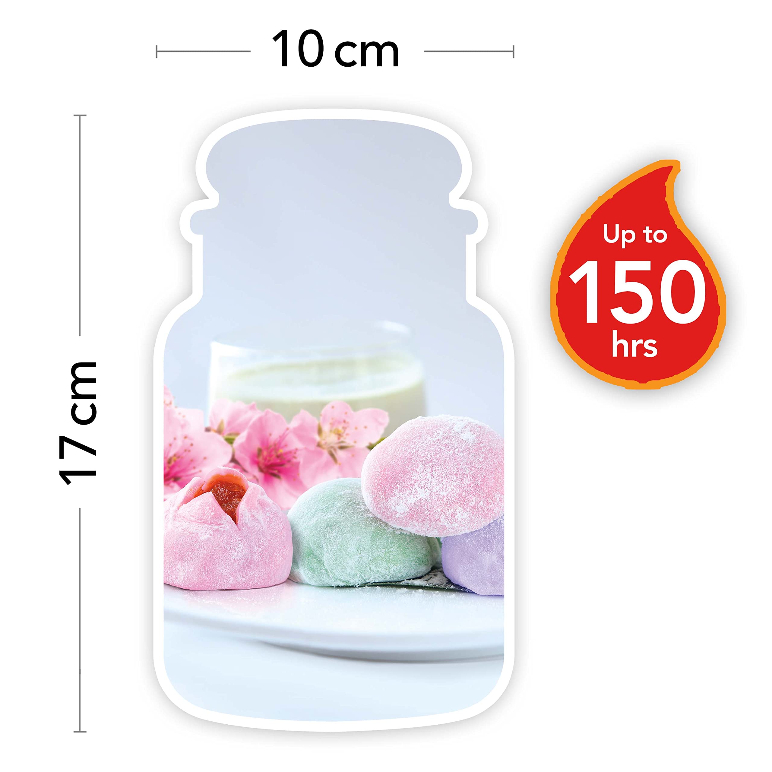 Yankee Candle Bougie parfumée | Grande jarre Mochi aux baies | Collection Festival de fleurs de Sakura | Temps de combustion : jusqu'à 150 heures | Idéal pour offrir