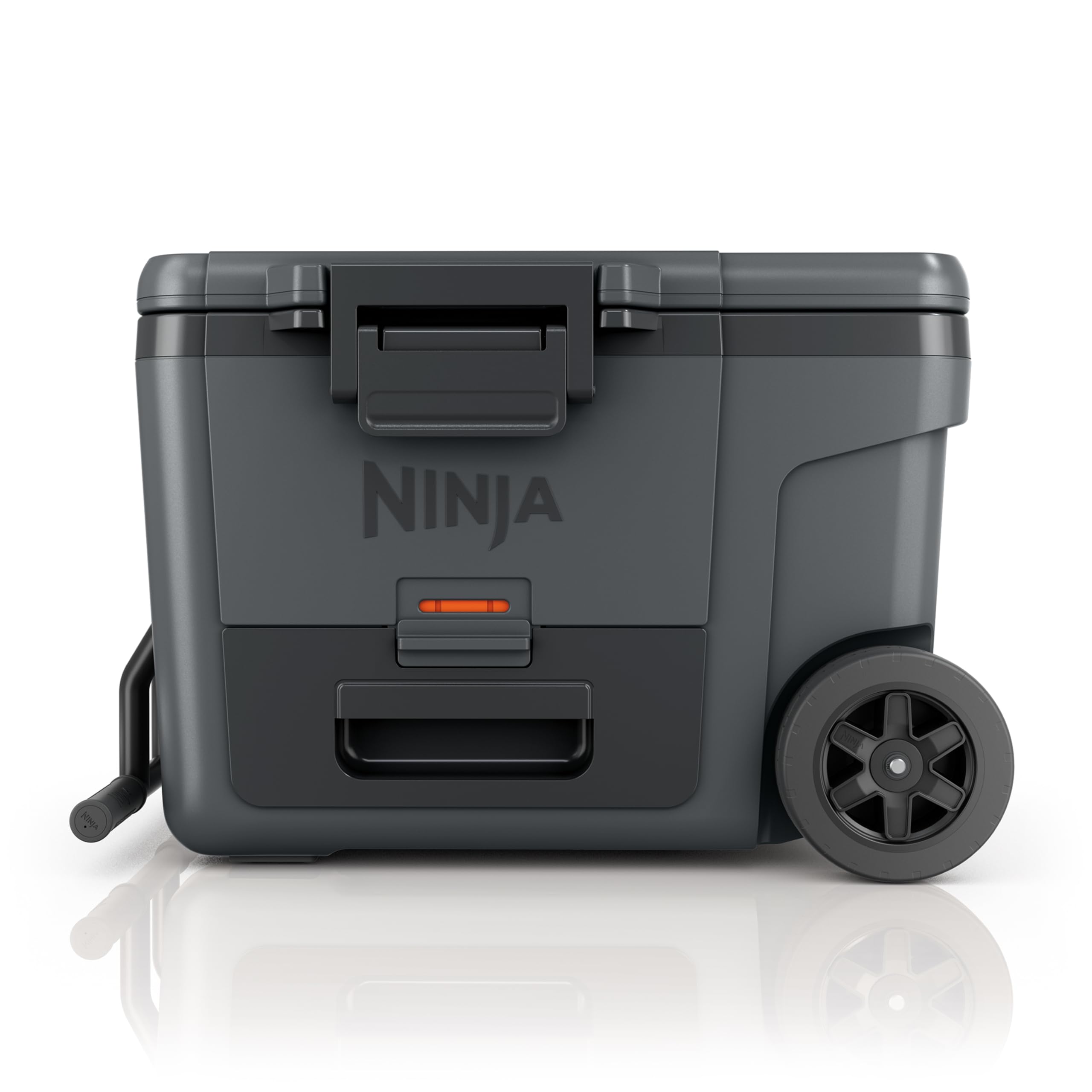 Ninja | Cooler | FrostVault 45QT Cooler with Wheels | Insulated with Temp Dry Storage Drawer | Keeps Ice Cold for Days | for The Beach, Camping, Picnics & More | Grey | FB245CG