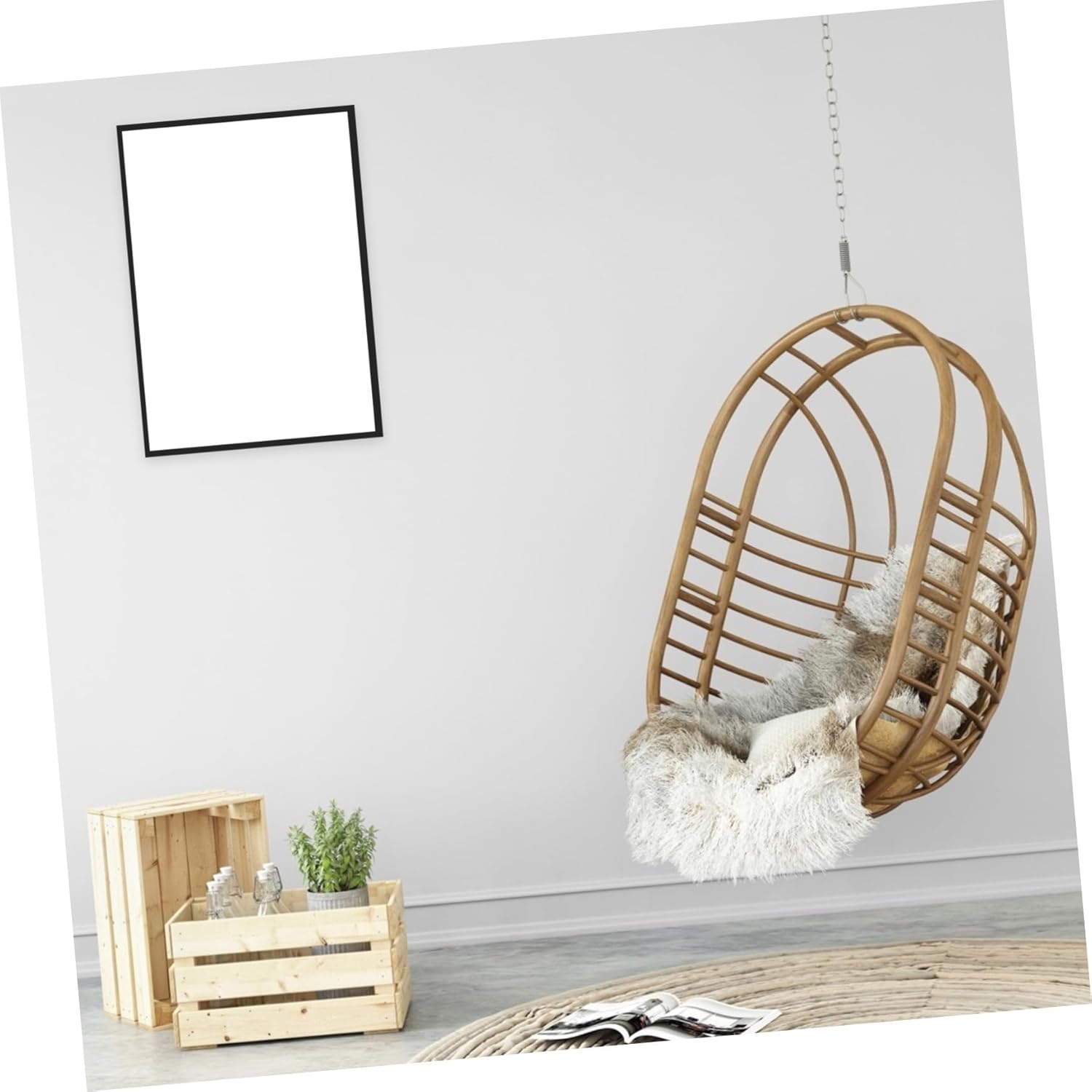 Lurrose 4Pcs Self-adhesive Magnetic Picture Frames Black for Diamond Drawing Paintings Certificates Home and Office Display