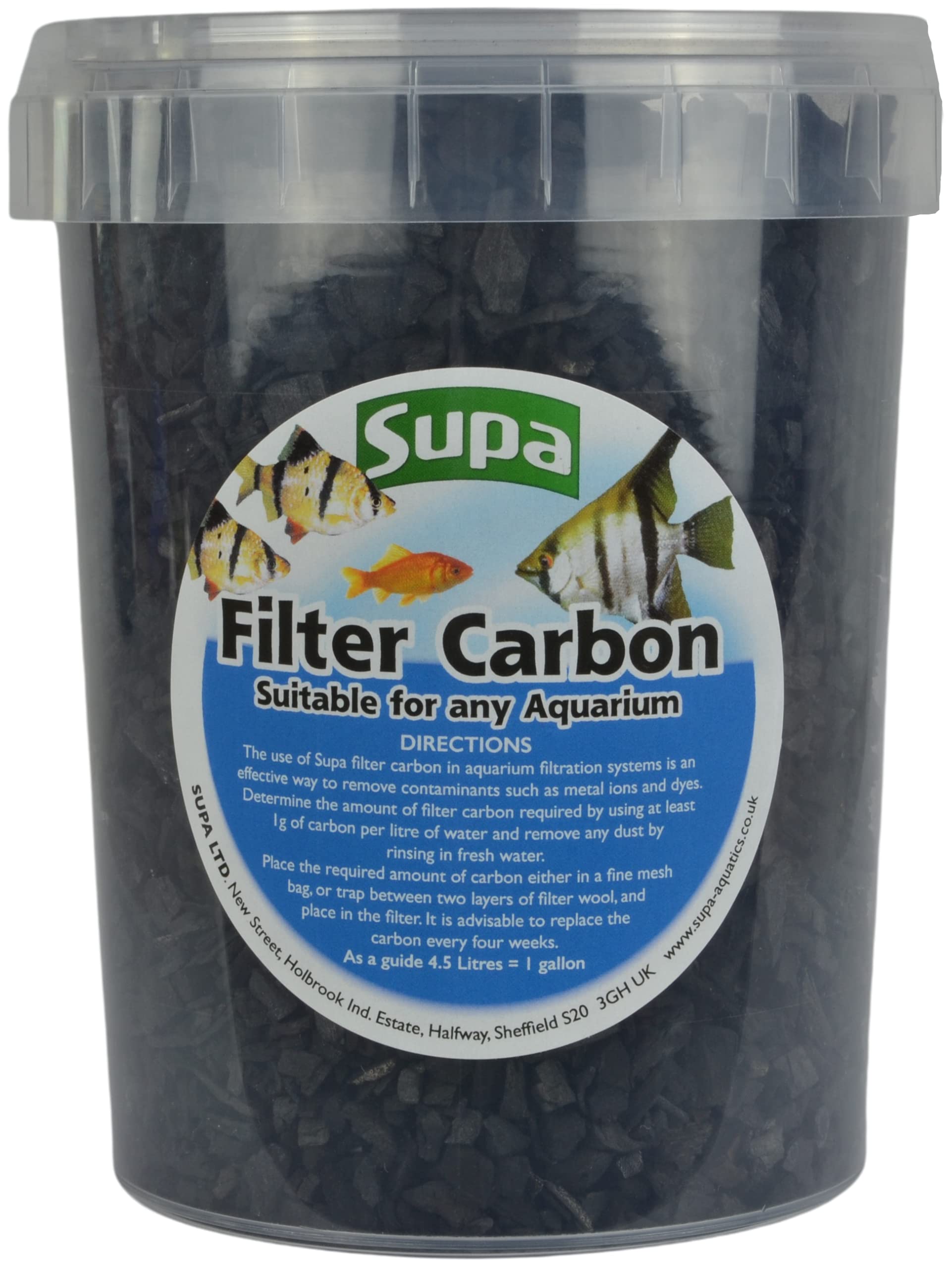 Supa Filter Carbon 1 Litre Bucket, Suitable for Aquariums/Fish Tanks And Koi Fish Pond Filters - Image 3