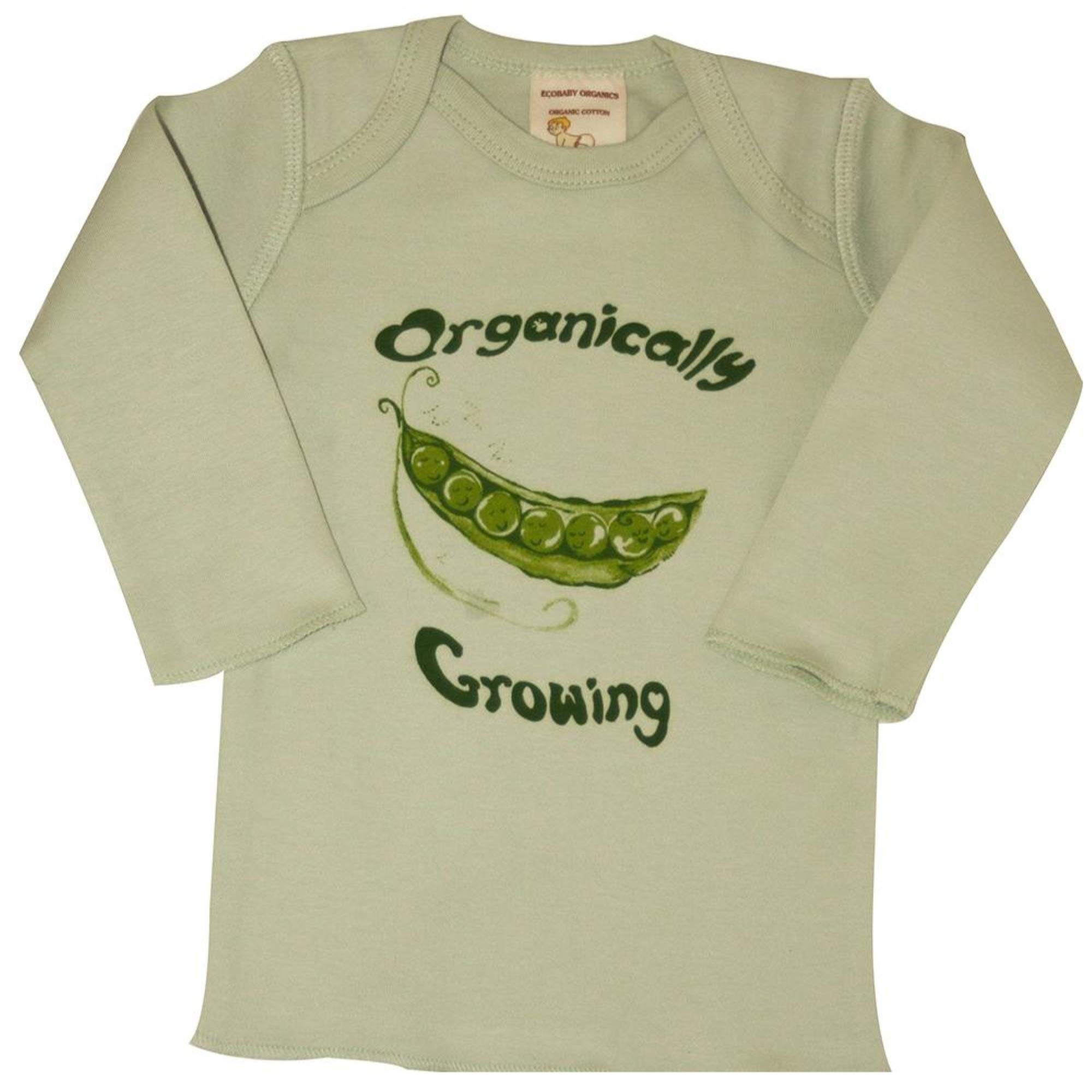 Healthy Body Head To ToeInfant Lap Tees Long Sleeve - Organically Growing Sage Peas