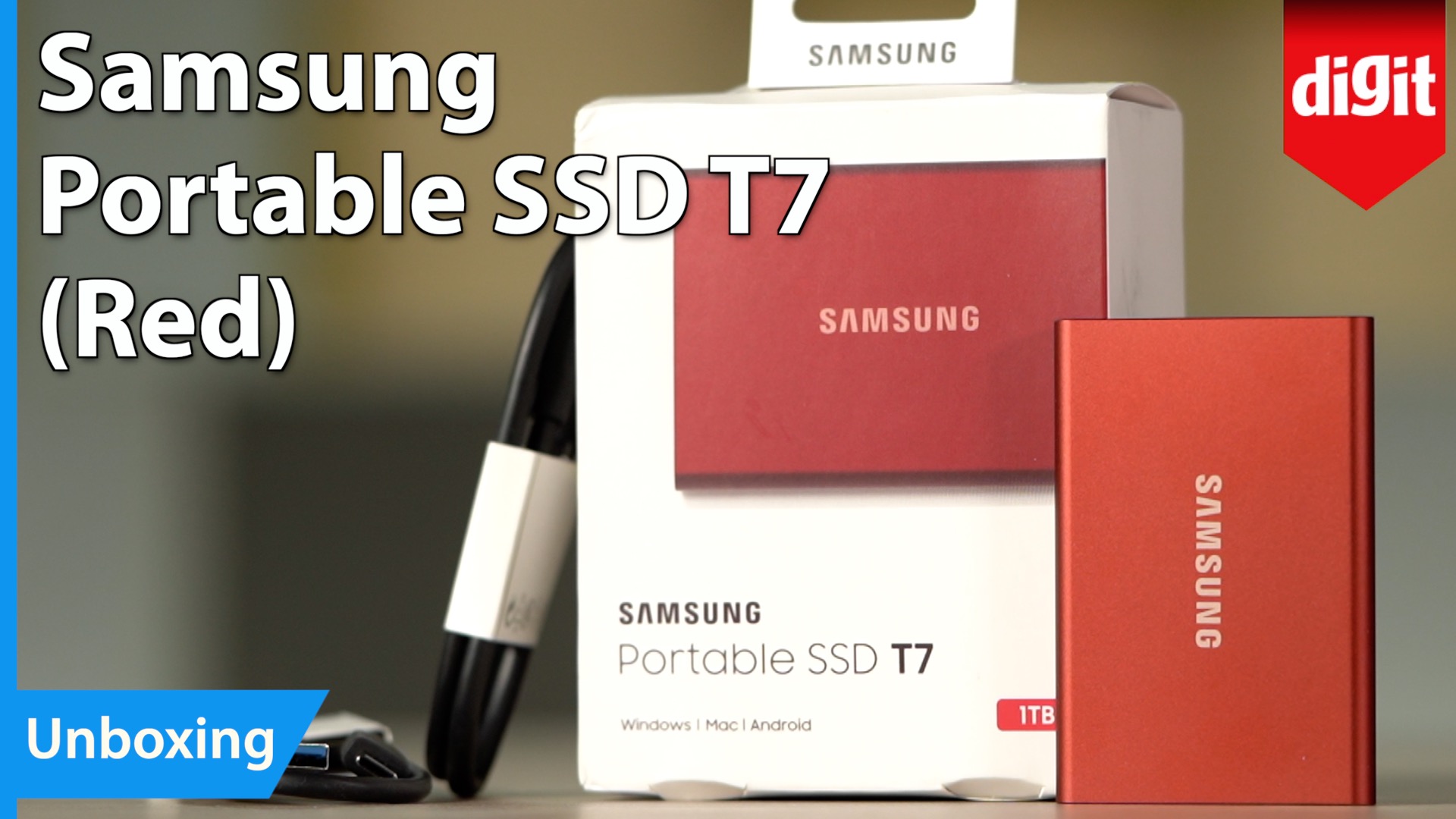 Samsung T7 1TB External Solid State Drive (Portable SSD)