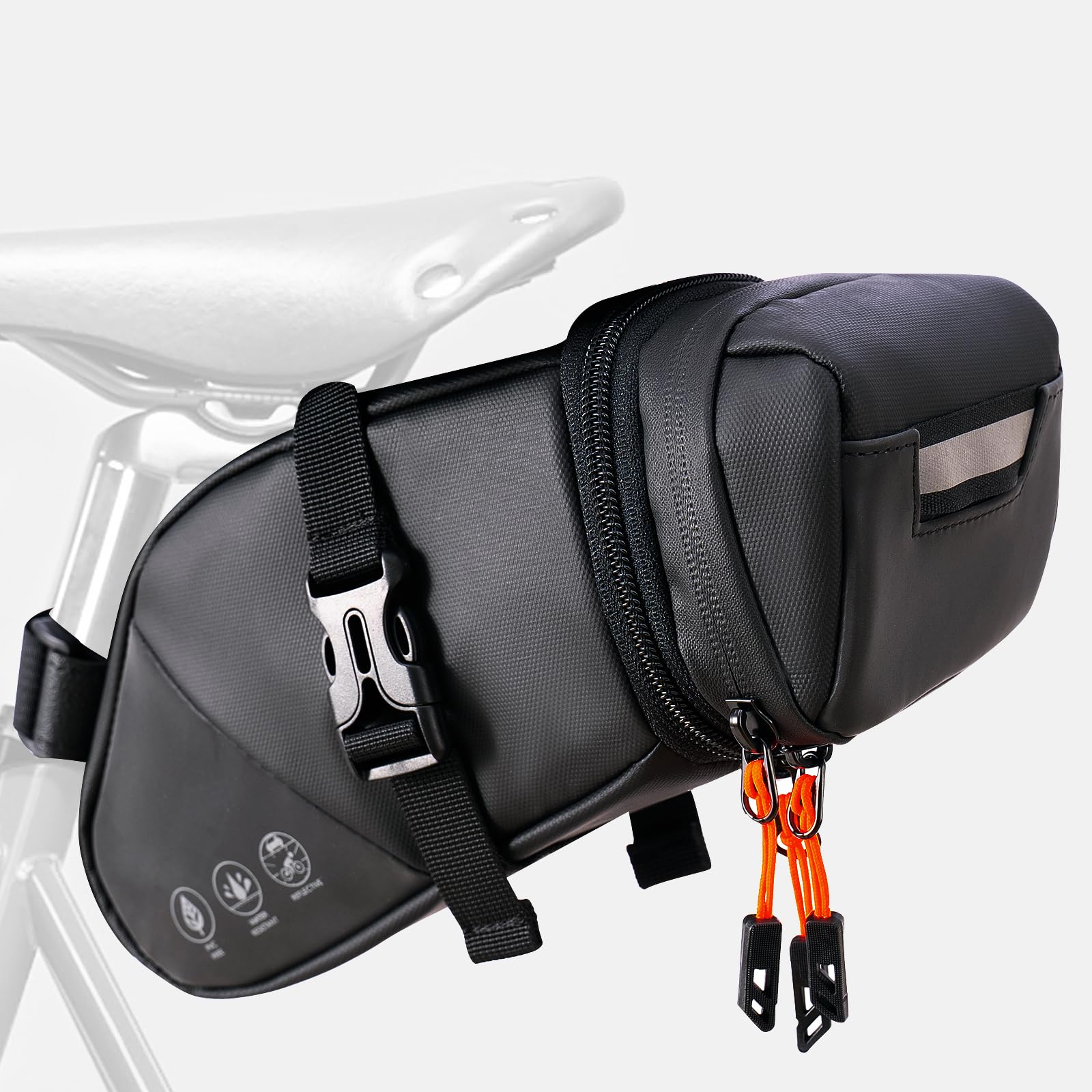 Amazon.com: NDakter Bike Seat Bag, 2L Large Capacity Bicycle