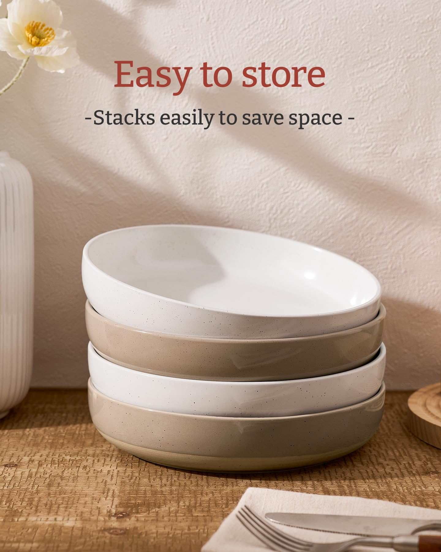 Corelle Plates Famiware Mercury Set Of 4, 33 Oz Large Salad Bowls