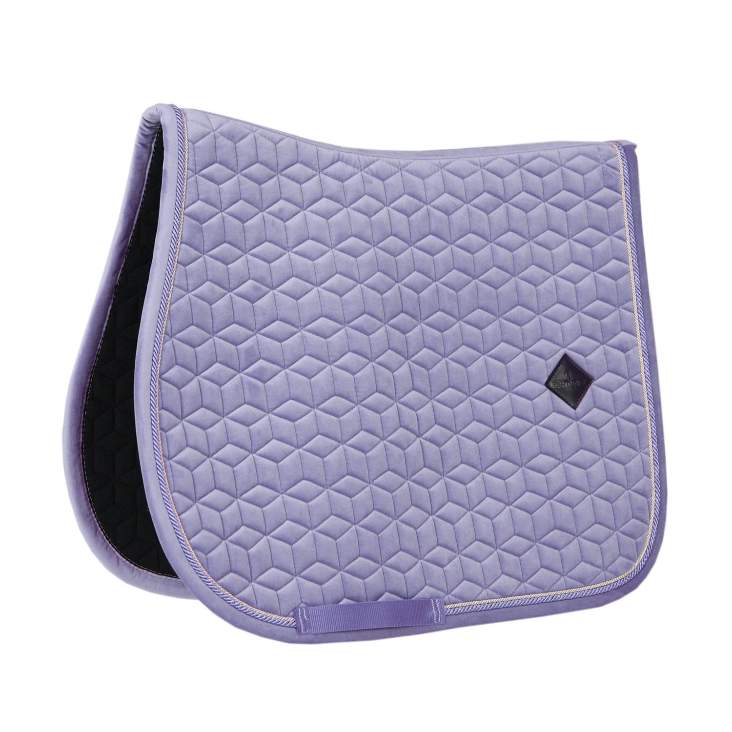 Tapis de selle FULL Mauve Velours Saut d'obstacles