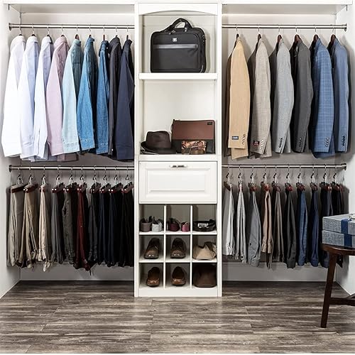 Miniatura 4 de 6pcwide Shoulder Wooden Hangers with Pants Bar - Smooth Finish Solid Wood Suit Hanger Coat Hanger, Holds (Color  Natural Wood)