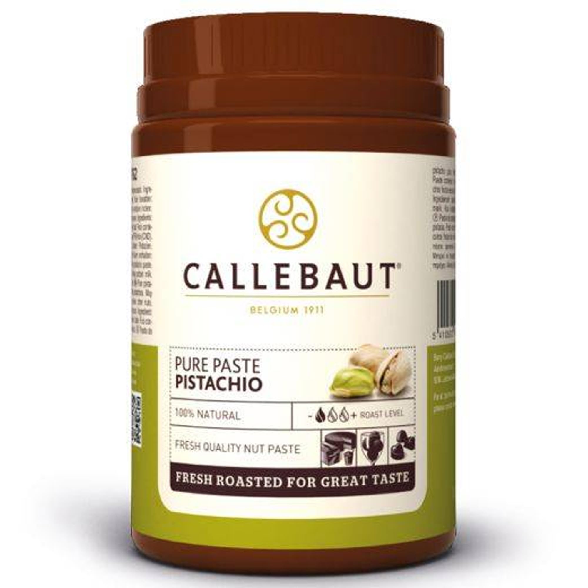 Callebaut Pasta pura di noci di pistacchio 1 x 1 kg. 100% pura, naturale e non zuccherata