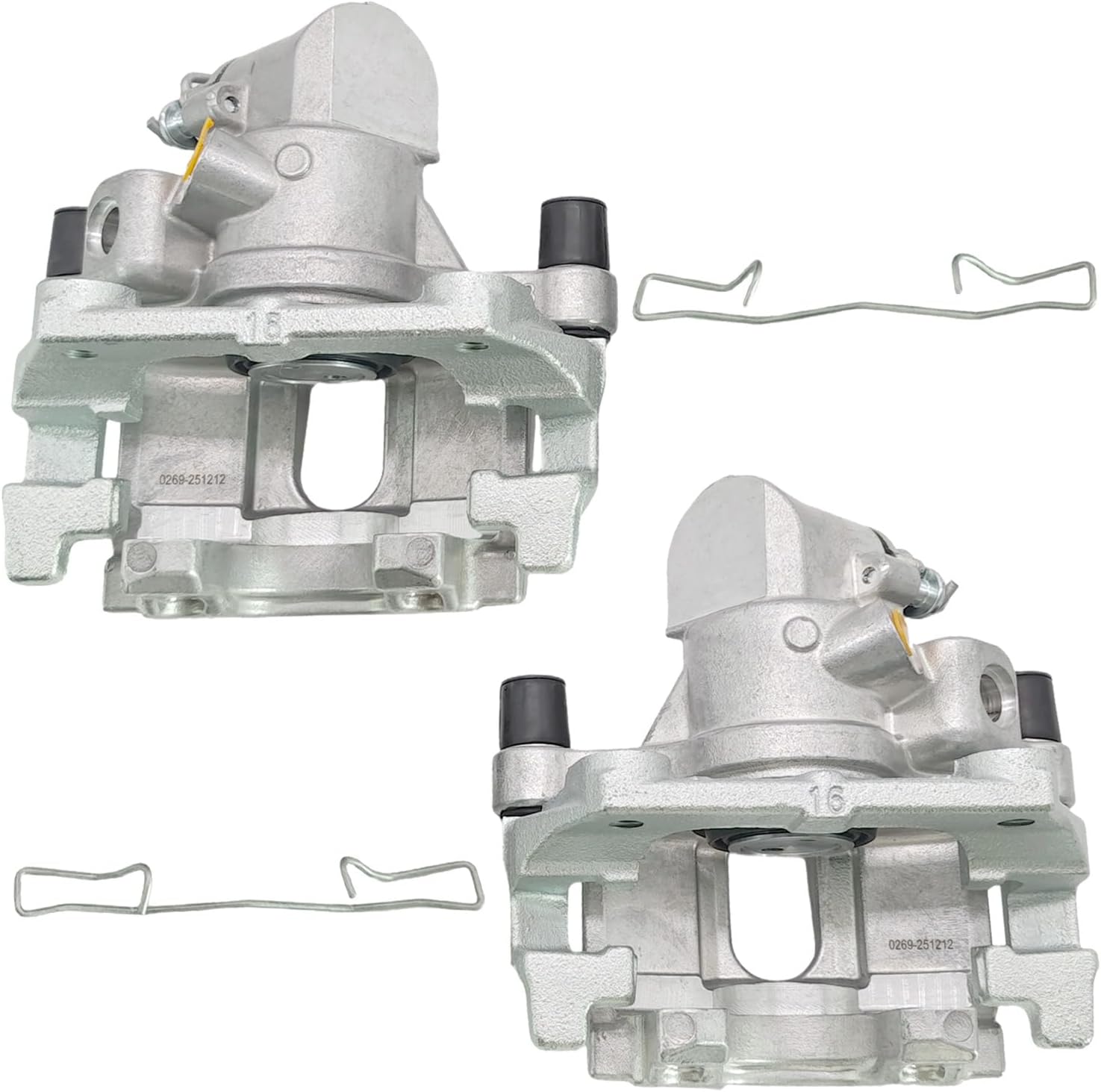 2PCS Rear Brake Caliper for Ford Escape 2013-2016 Ford C-Max 2013-2018 Mazda 3 2009-2013 Mazda 3 Sport 2010-2013, Pair Rear Brake Caliper Left Right Driver & Passenger Side Replace# 19B6284A 19B6285A
