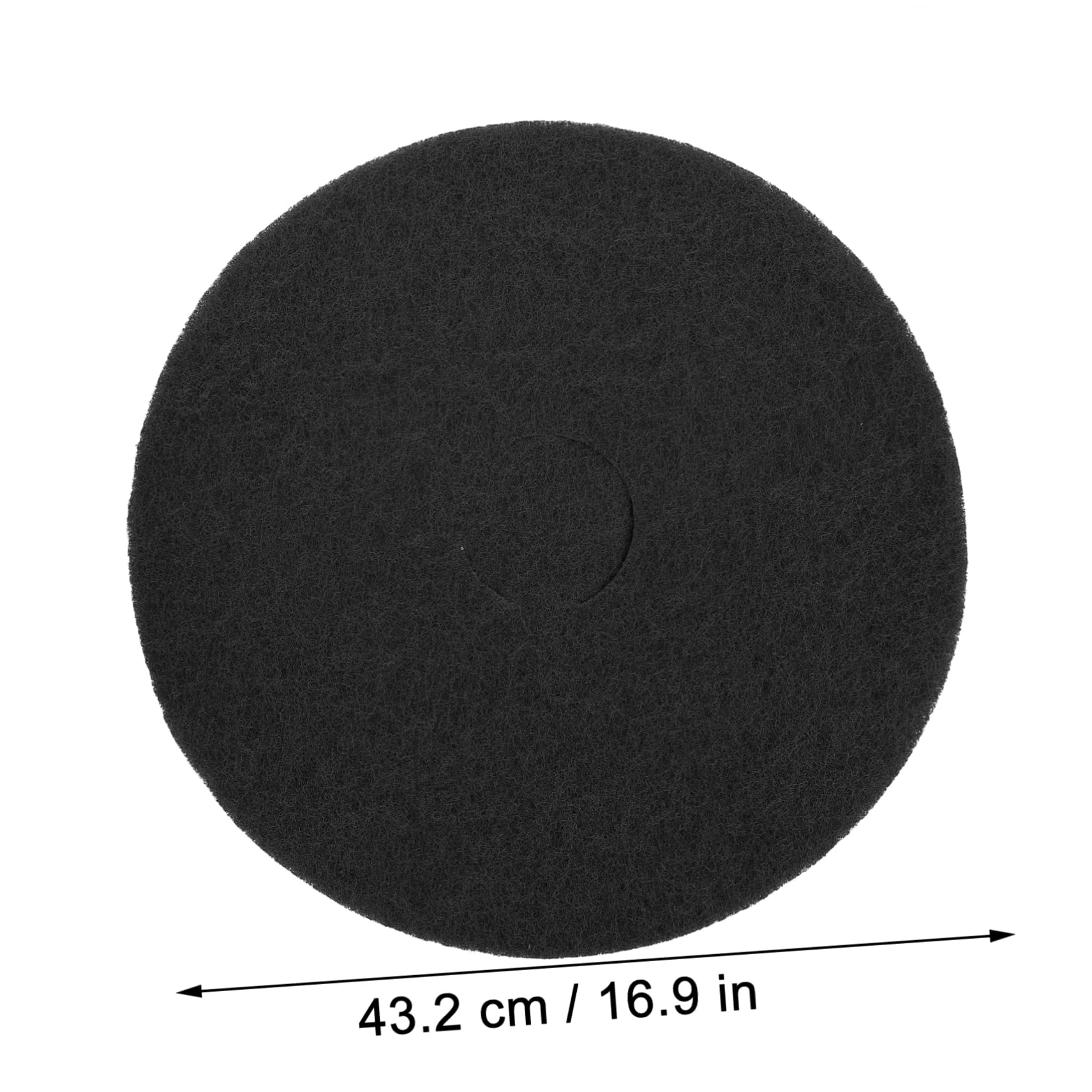 Didiseaon 17-inch Floor Polishing Cleaning Pad Sturdy Fabric Multi-Surface Mops for Floor Cleaning Black Replacement Pad for Floor Machine