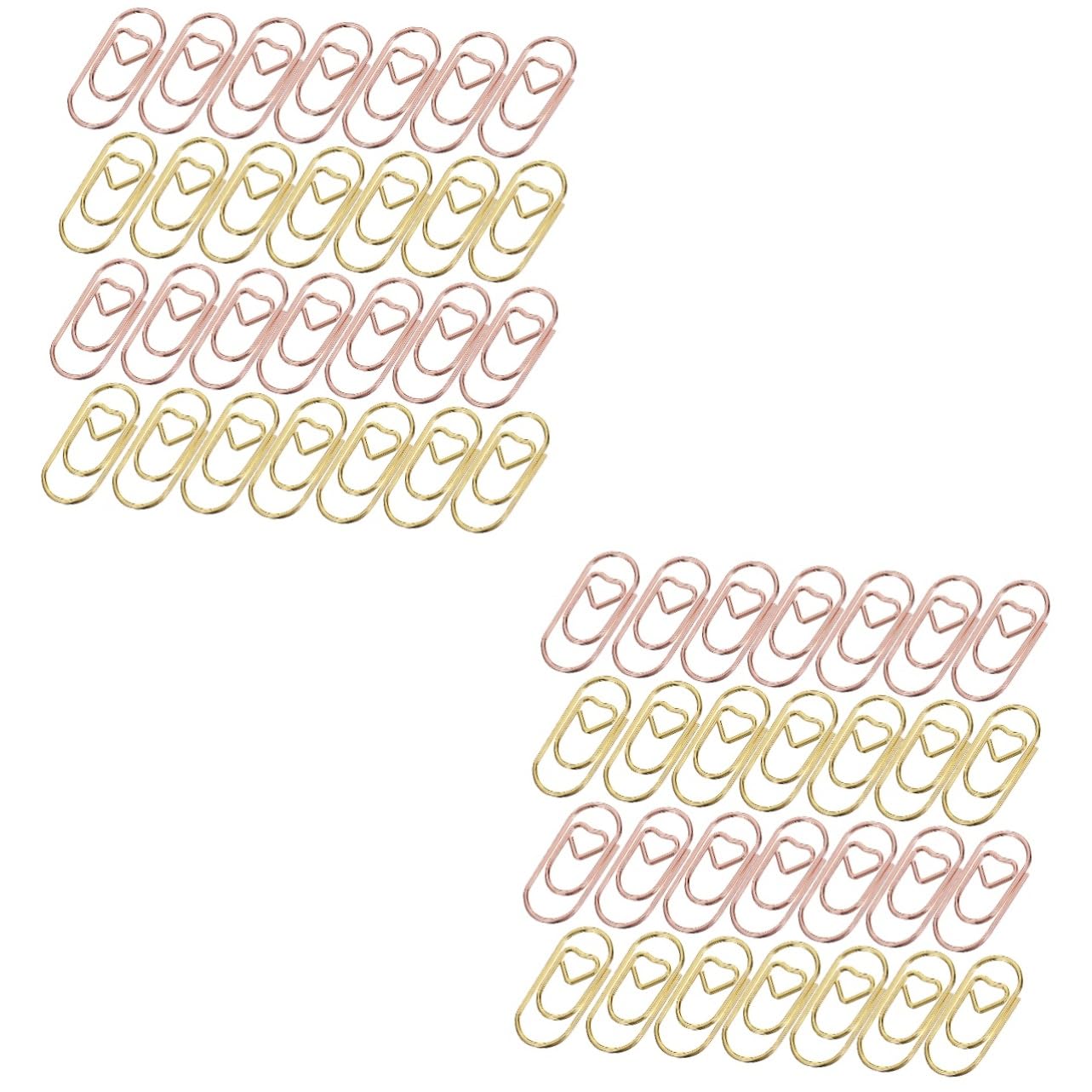 STOBOK 800stücke Herzförmige Büroklammern Love Paper Clips Für Notizen Lesezeichen Und Scrapbooking Dekorative Clips Und Roségold Für Büro Und Schule