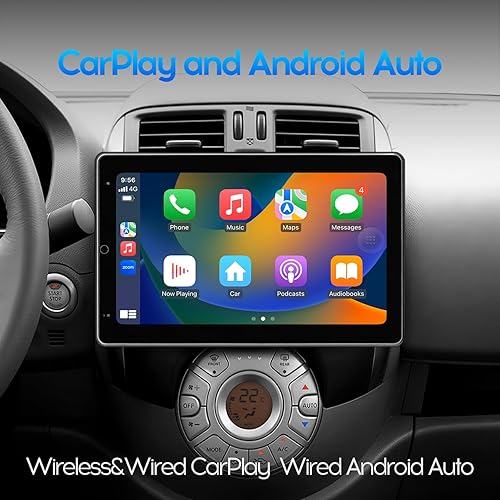 Miniatura 4 de 10 pulgadas 2+32 GB rotación automática IPS pantalla táctil completa Android coche radio audio vídeo reproductor estéreo para doble Din con CarPlay