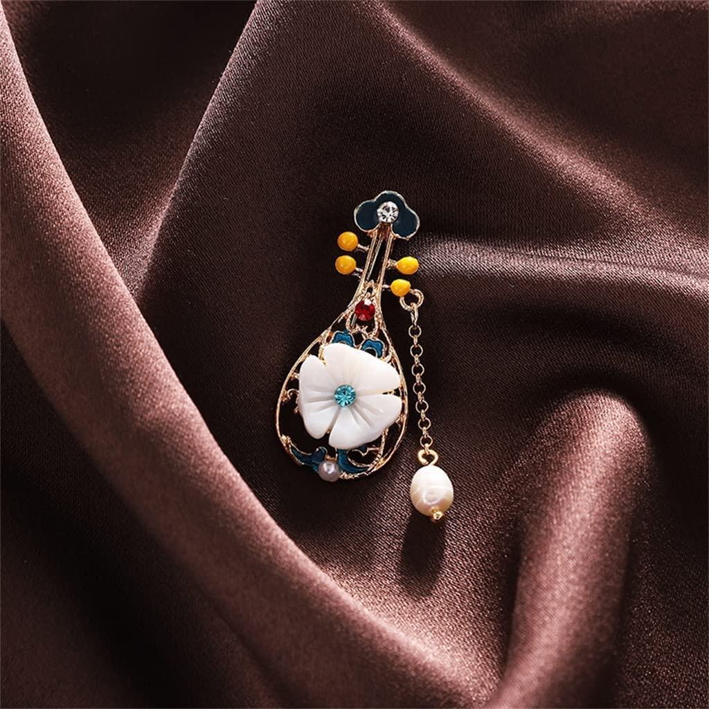 Amazon.co.jp: リュート型ブローチ、ナショナルスタイルの古典的な中国