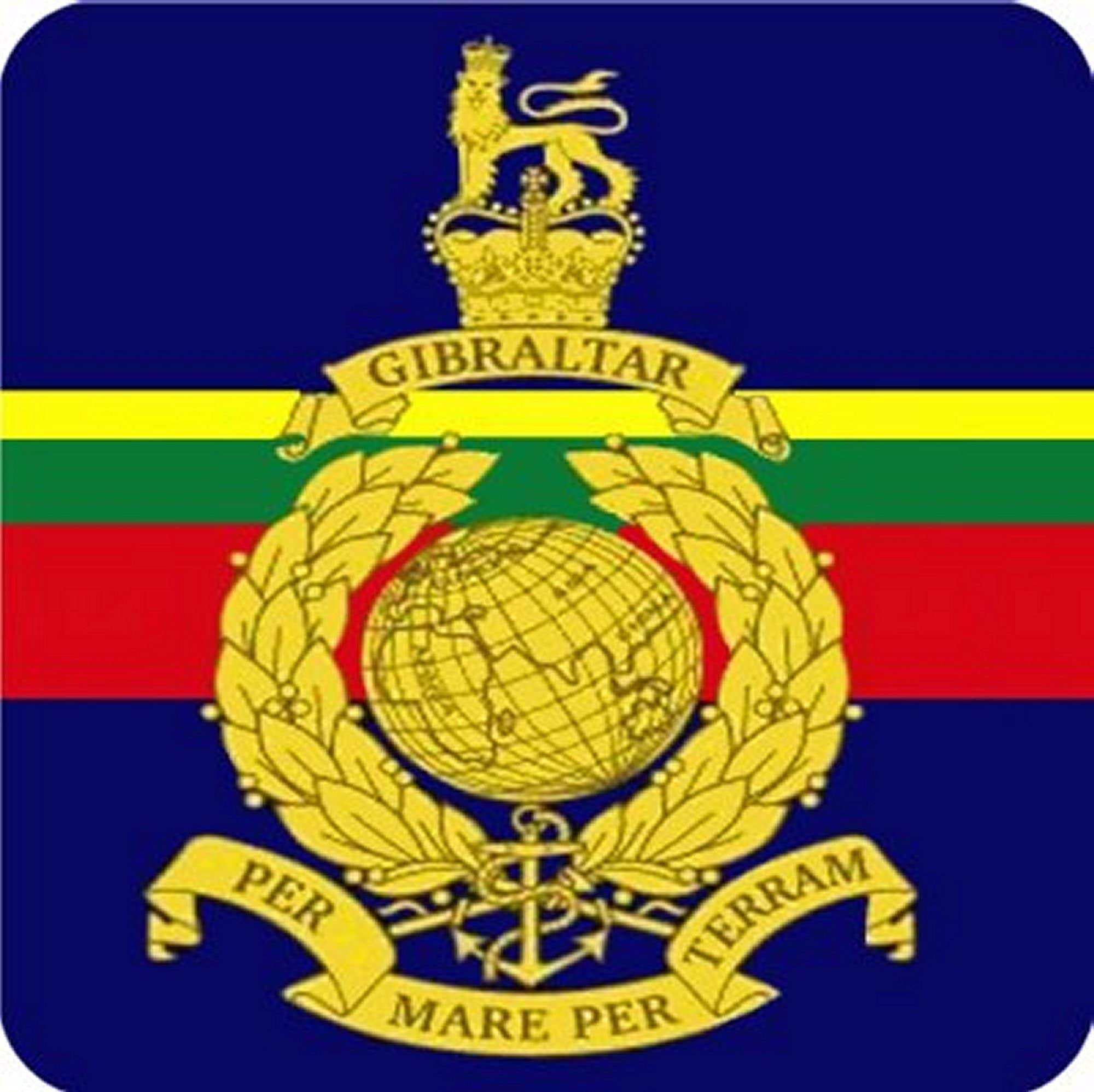 Pj4u Multicolor Royal Marines Military Square Fridge Magnet Fantastic Souvenir