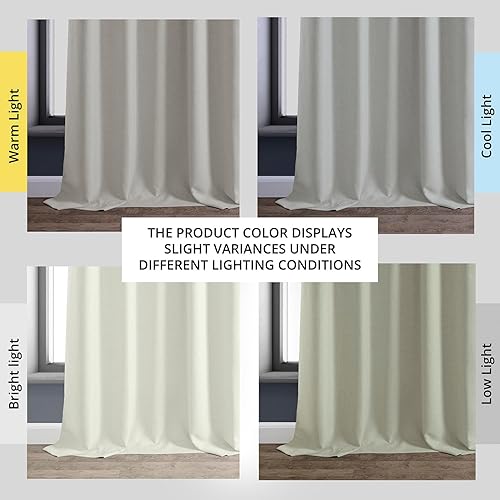 Miniatura 5 de HPD Half Price Drapes Cortinas italianas de lino sintético de 96 pulgadas de largo, cortinas de oscurecimiento para habitación y sala de estar, 50 x