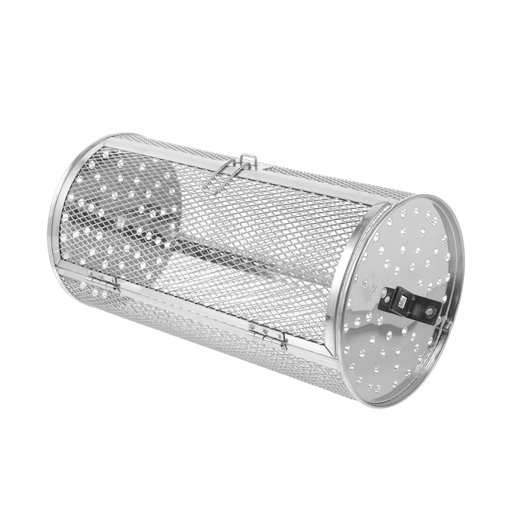 Abaodam Stainless Steel Oven Rotisserie Basket 360° Rotating Bbq Basket for Electric Oven Meat Cage Buckle Design