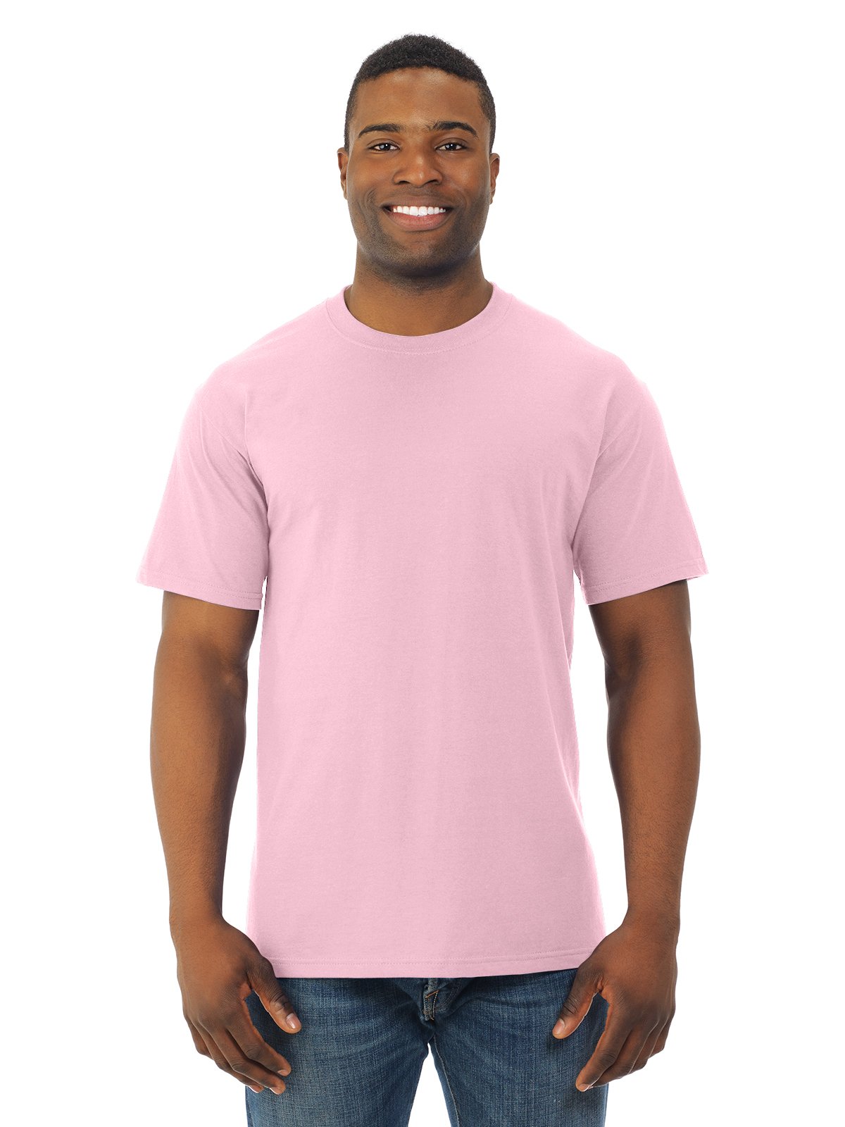 Fruit Of The Loom Men's Classic Pink Hd Cotton Short Sleeve Crew T-Shirt, 3XL,
