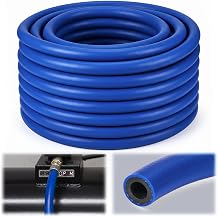 1/2 Inch PVC Air and Water Hose, ID 300 Psi Blue Hose for Air Compressors, Pneumatic Tools, Garden Watering, Industrial and Home Use100ft