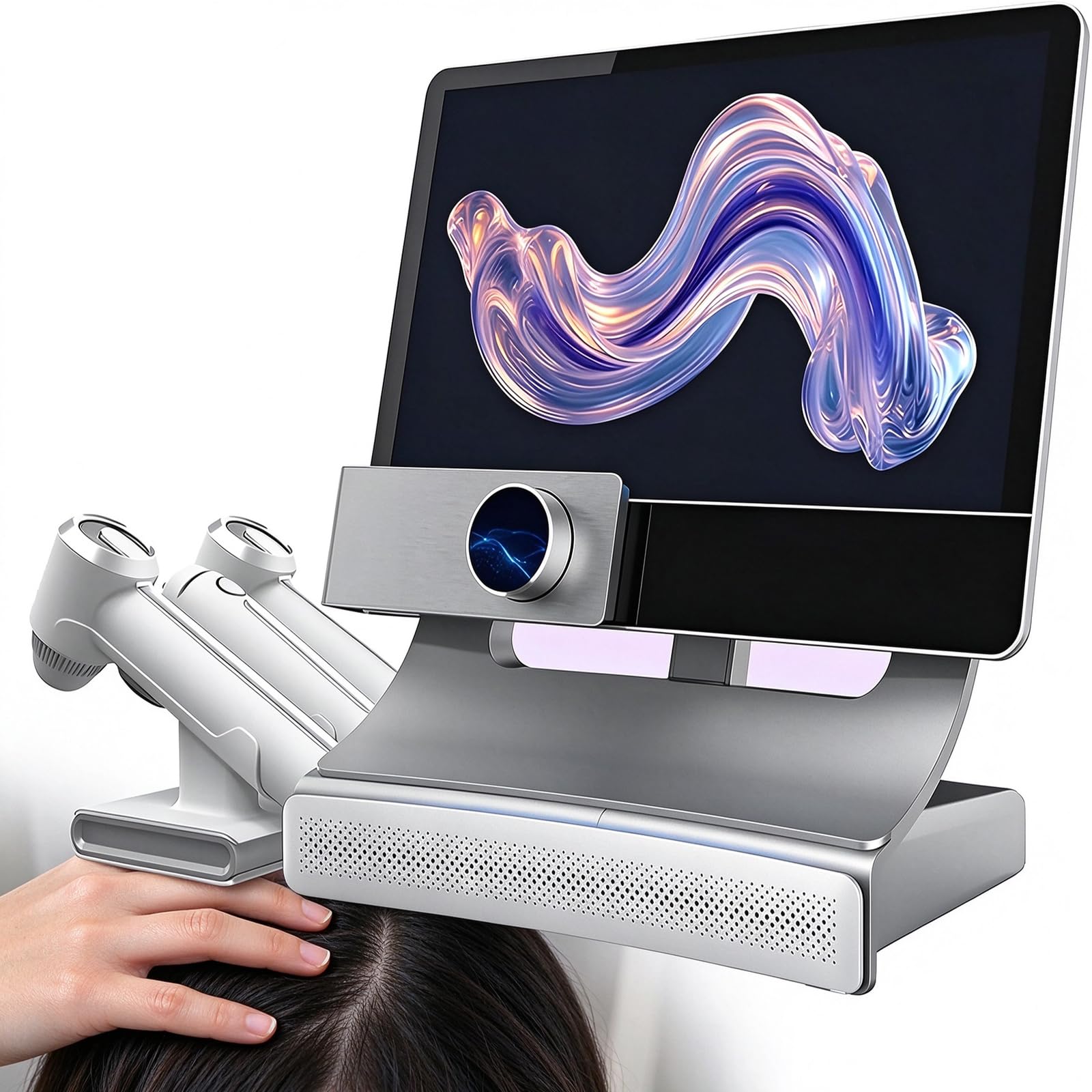 Analizzatore Per L'analisi Del Cuoio Capelluto,3sonde Intercambiabili, 4 Spettri Visualizzazione,13parametri Analisi,scansione Multizona, Generazione Report Analisi,touchscreen Hd Da 15,6pollici