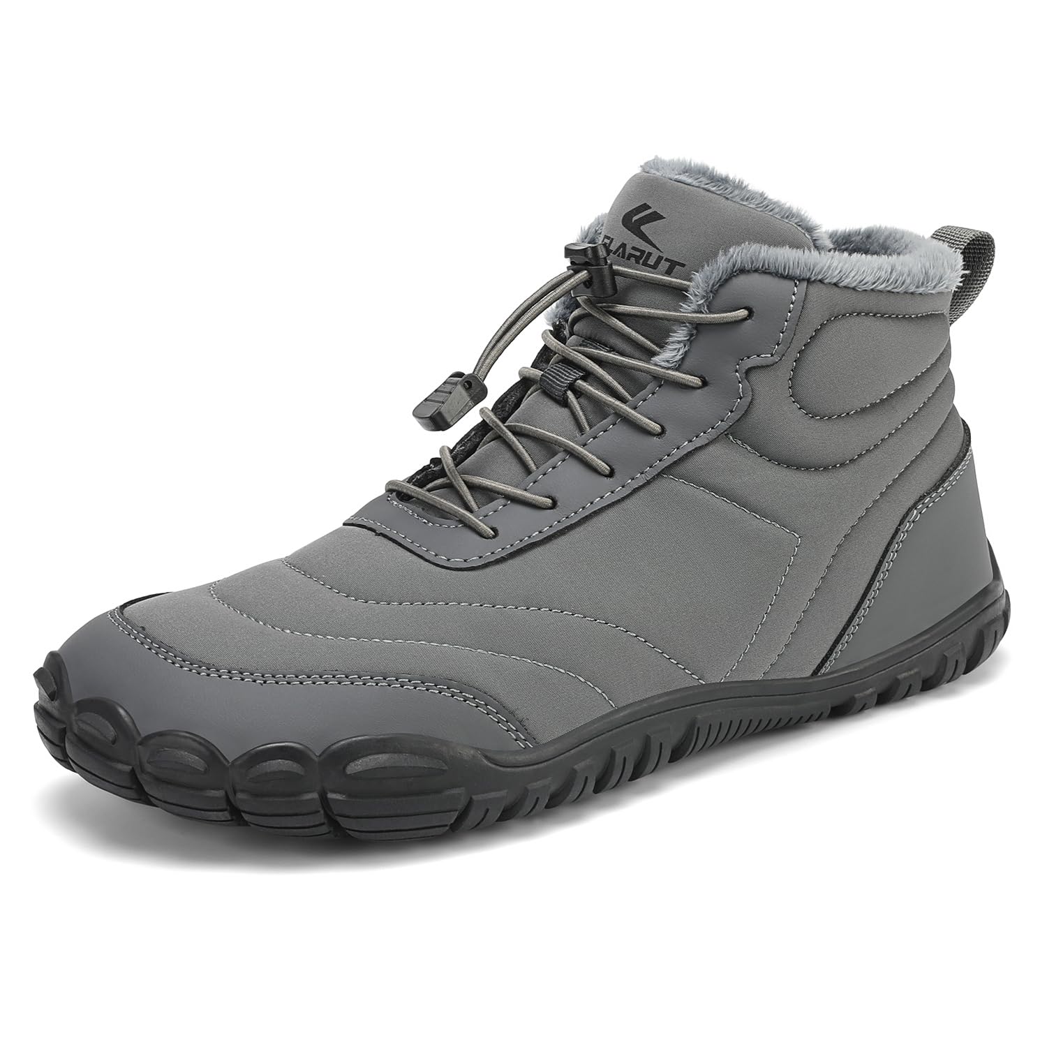 FLARUT Scarpe Invernali a Piedi Nudi Uomo Donna Barefoot Scarpe Foderate Caldo Scarpe a Punta Larga Resistenti all'acqua Scarpe da Trail Running Trekking InvernoStivali