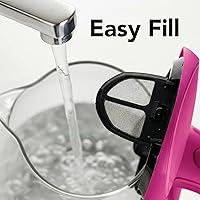 Vista 5 de OVENTE Hervidor Eléctrico, 1.5L de Vidrio de Borosilicato para Encimera, Calentador y Hervidor de Agua para Café o Té, Libre de BPA, Apagado