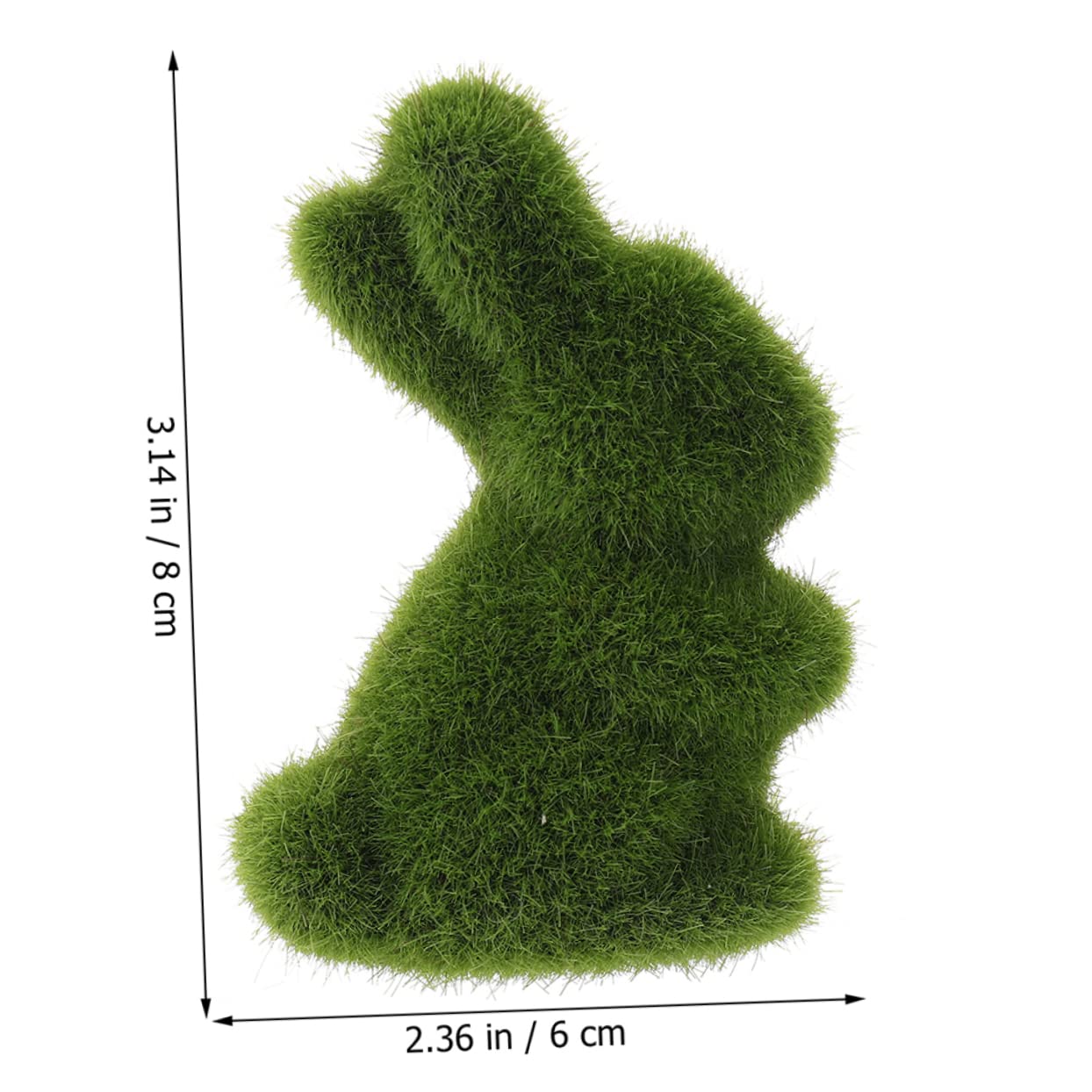 Abaodam STK Osterhase Kunstdekor Stehende Hasenfigur Für Dekoration Kaninchendekoration Zu Hause Tischdekoration Zu Ostern Gartendekorationen Künstliches Kaninchen Rasen Mini Füllstoff