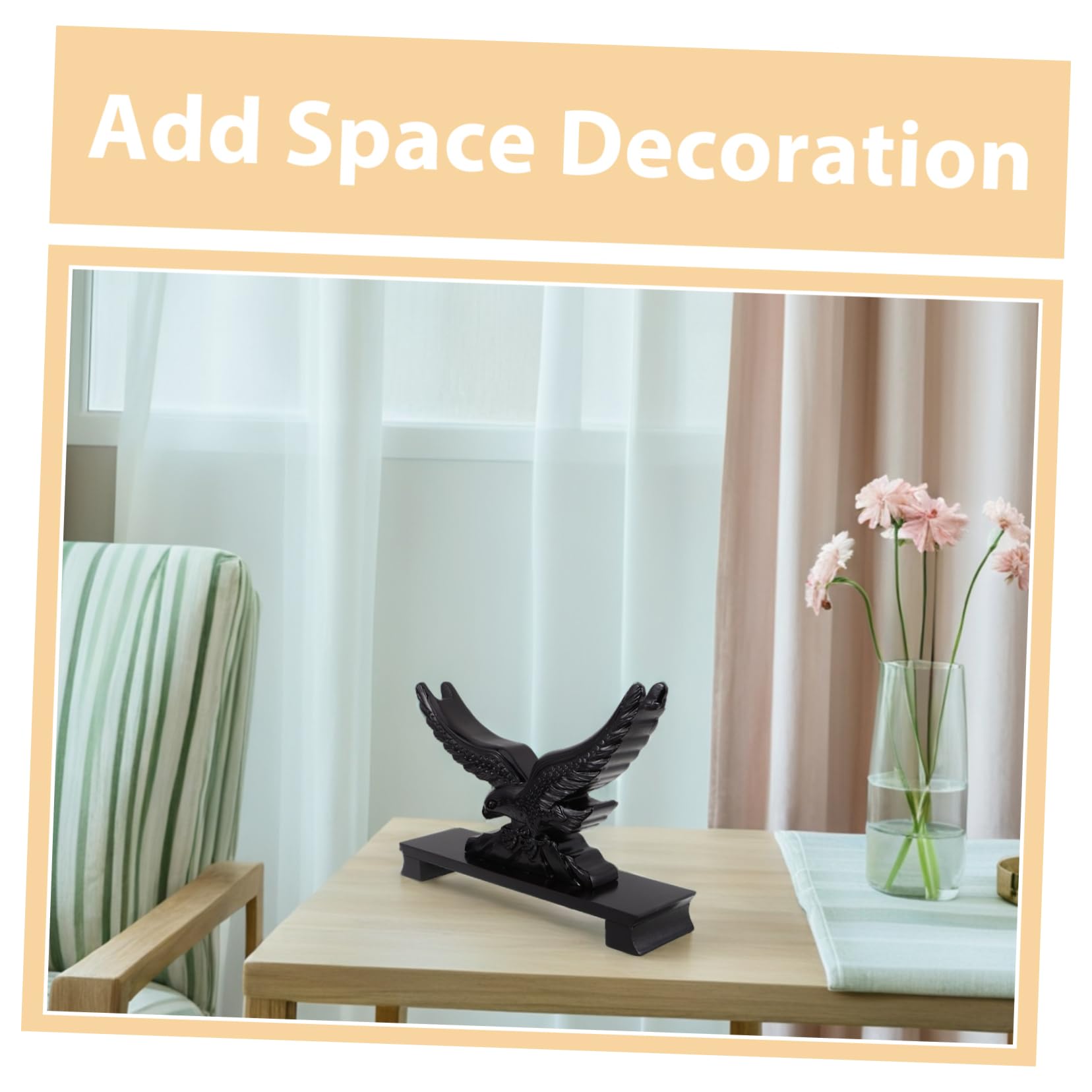 Mikikit Estante De Espadas Soporte Para Espada De Resina Forma De Águila Para Decoración De Colección Salón o Estudio