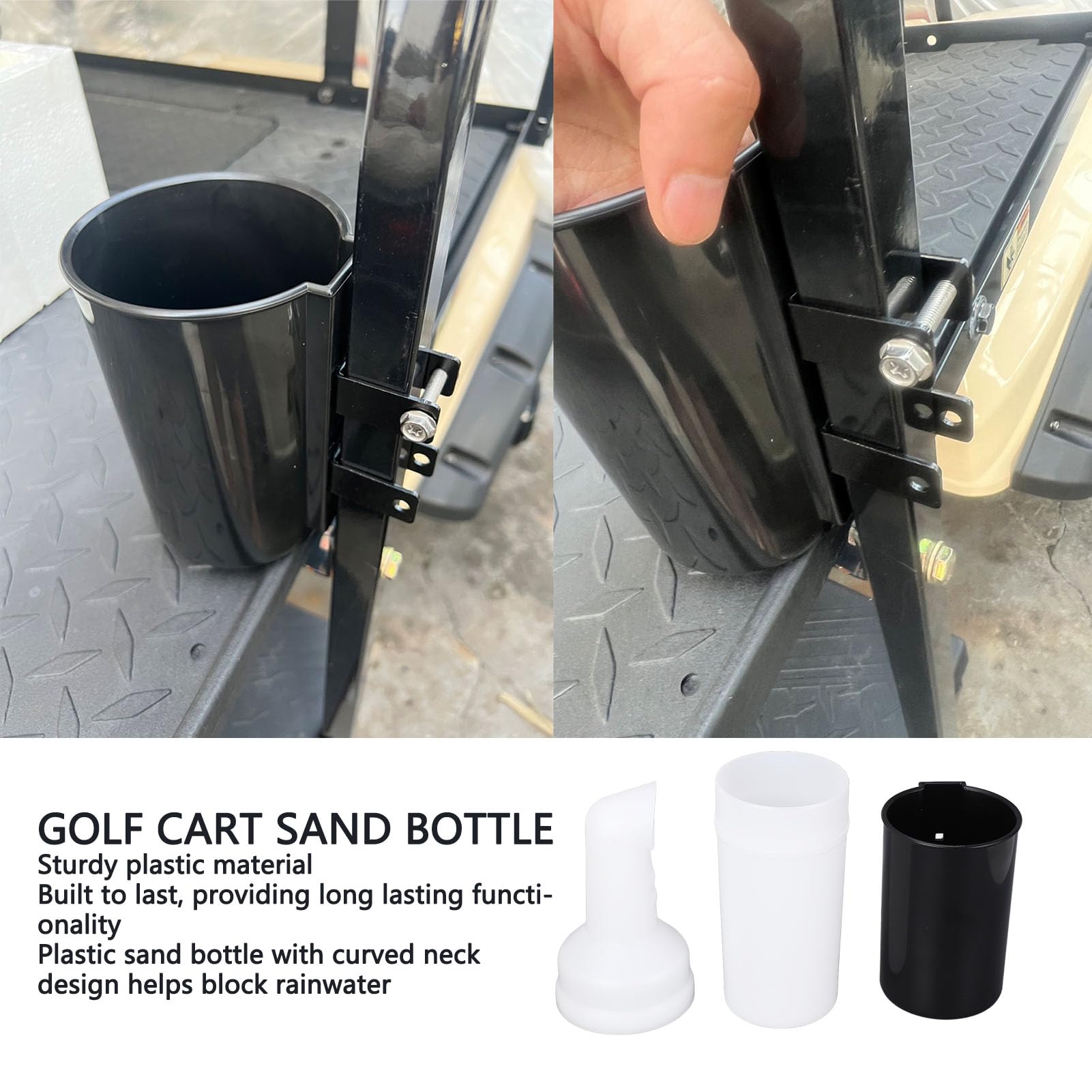 KIMISS Porte-Bouteille de Sable Universel pour Chariot de, Haute Résistance, Facile à Installer, Remplacement, Entretien des Terrains de de Voiture