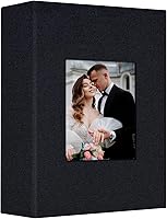Vista 51 de Álbum de fotos Artfeel 4x6 con 600 bolsillos, álbumes de fotos deslizables, libro de memorias con cubierta de lino y ventana frontal, libro de fotos