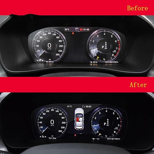 Miniatura 3 de JCAKES Panel de instrumentos de membrana LCD para coche, película protectora de TPU, velocímetro antiarañazos, para Volvo XC40 V90 S90 S60 2021-2023