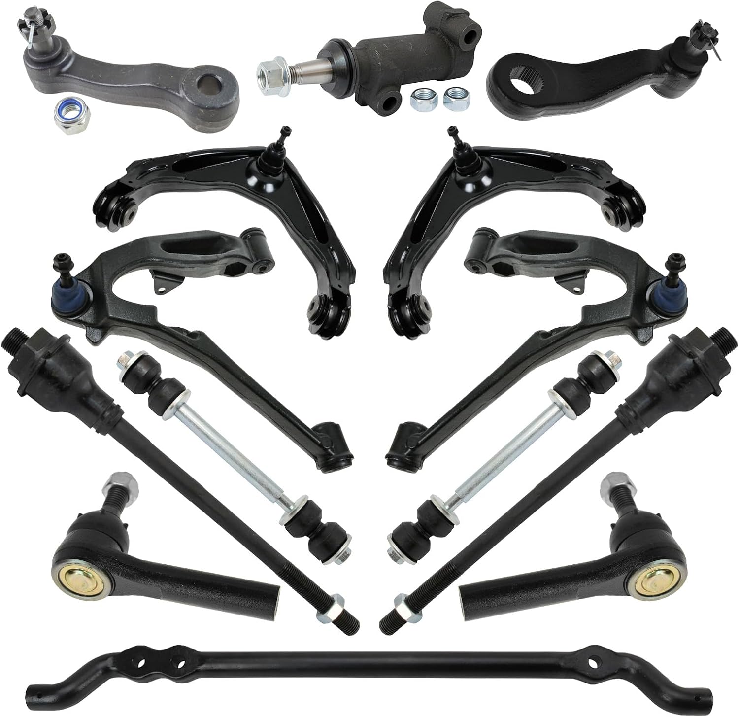 TRQ Front Steering & Suspension 14-Piece Kit (PSA34564)