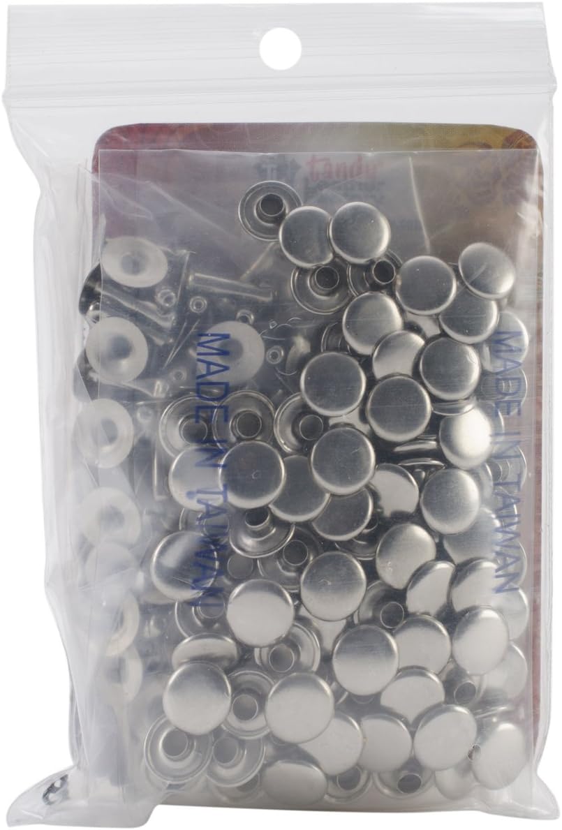 Tandy LeatherRapid Rivets Large Nickel Plate 100/pk 1275-12