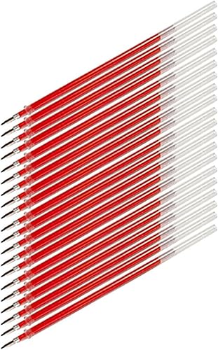 Miniatura 3 de 20 repuestos de bolígrafo de gel rojo resistente al desgaste, tubo de aguja de tinta de plástico súper suave, 0.020 in, recambios de lápiz óptico de
