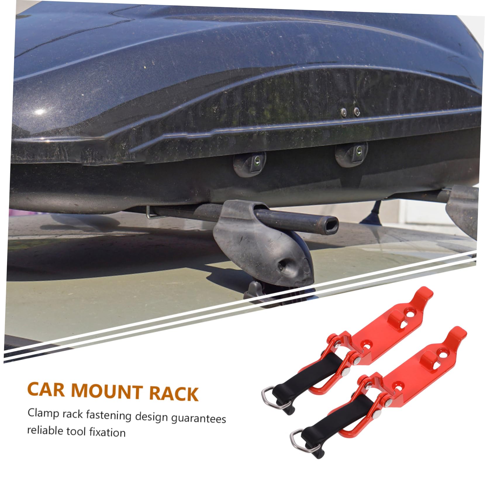 Balacoo Metal Shovel Mount Clamp for Roof Rack Car Clamp Rack Shovel Holder for Roof
