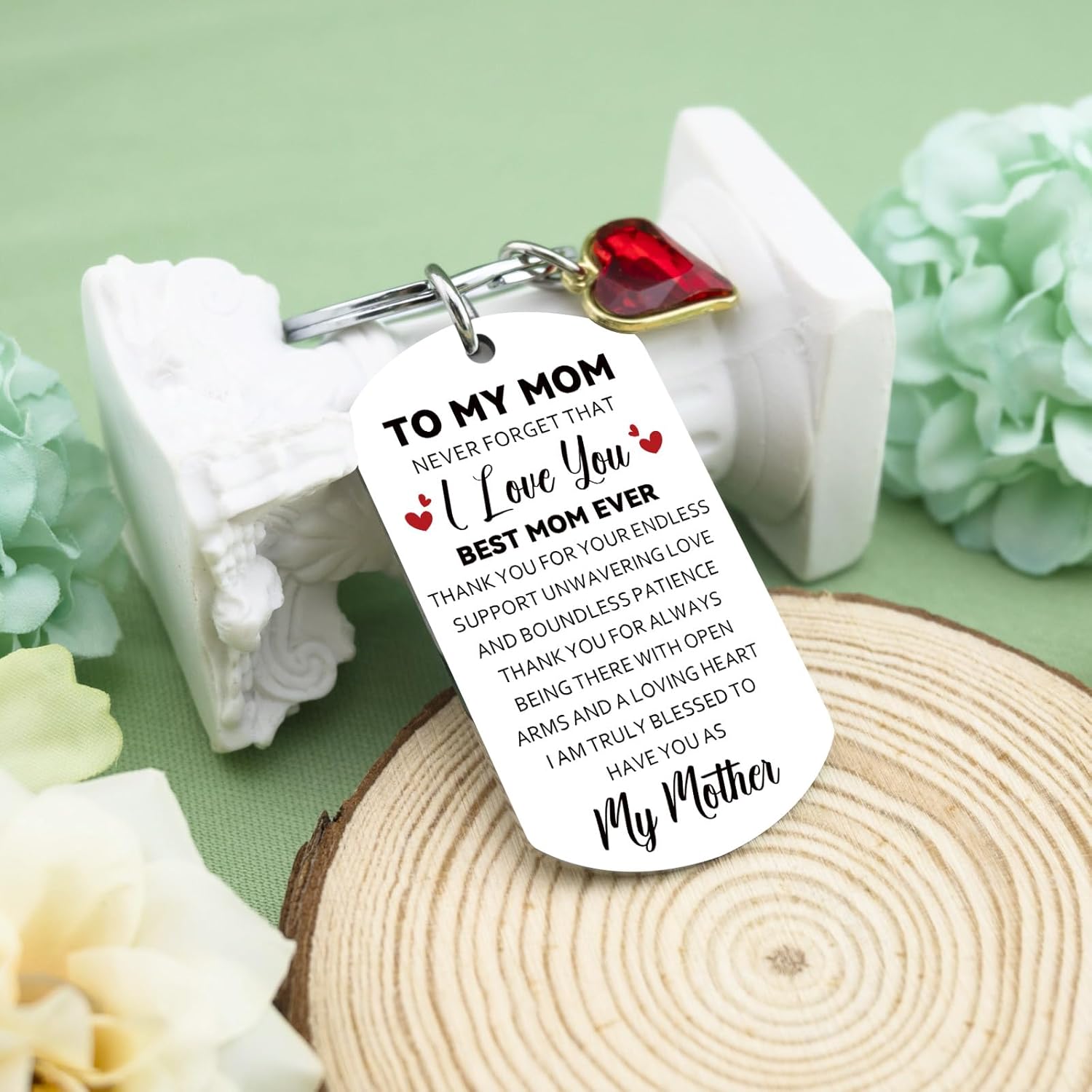 igvean Valentines Day Gifts for Moms Best Mom Ever Gifts Mother Gift from Daughter Son CuteMom Keychain Moms Birthday Gifts Ideas Christmas Mother's Day Present - Image 4