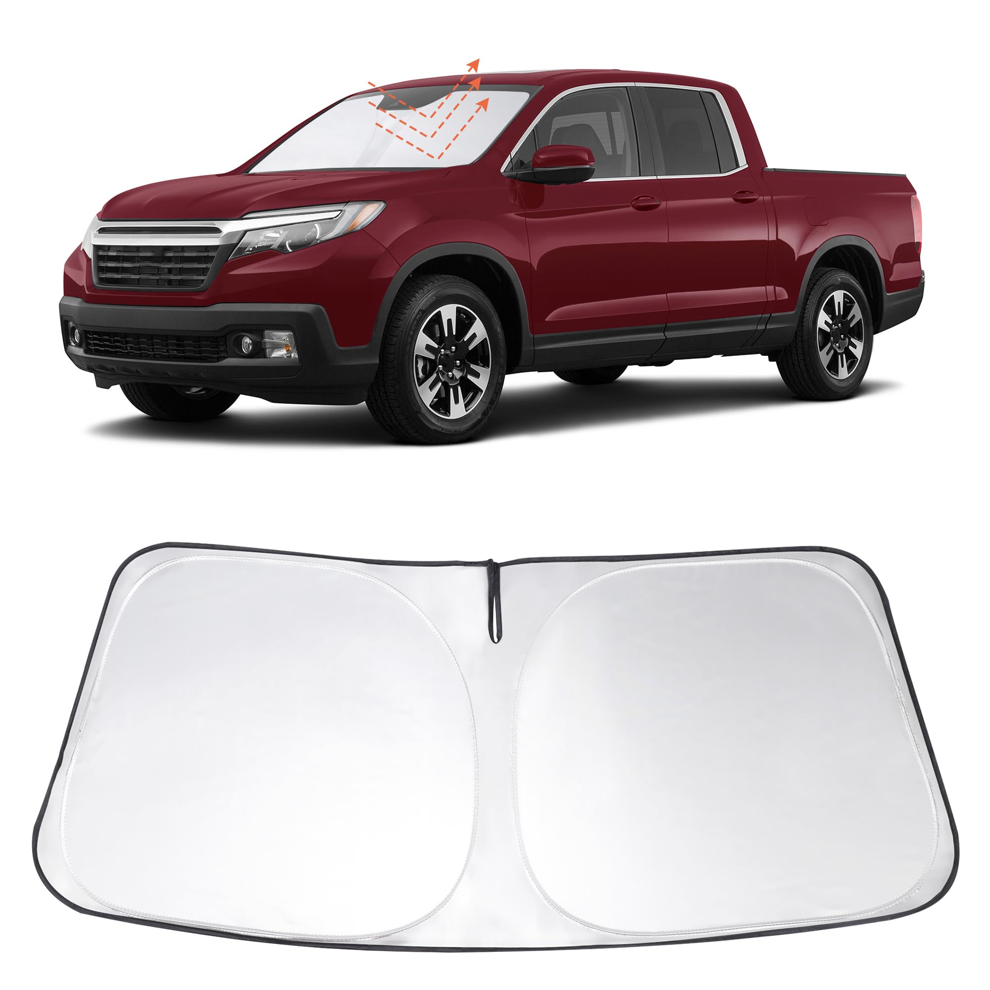 Windshield Sun Shade Sunshade for 2017-2026 Honda Ridgeline
