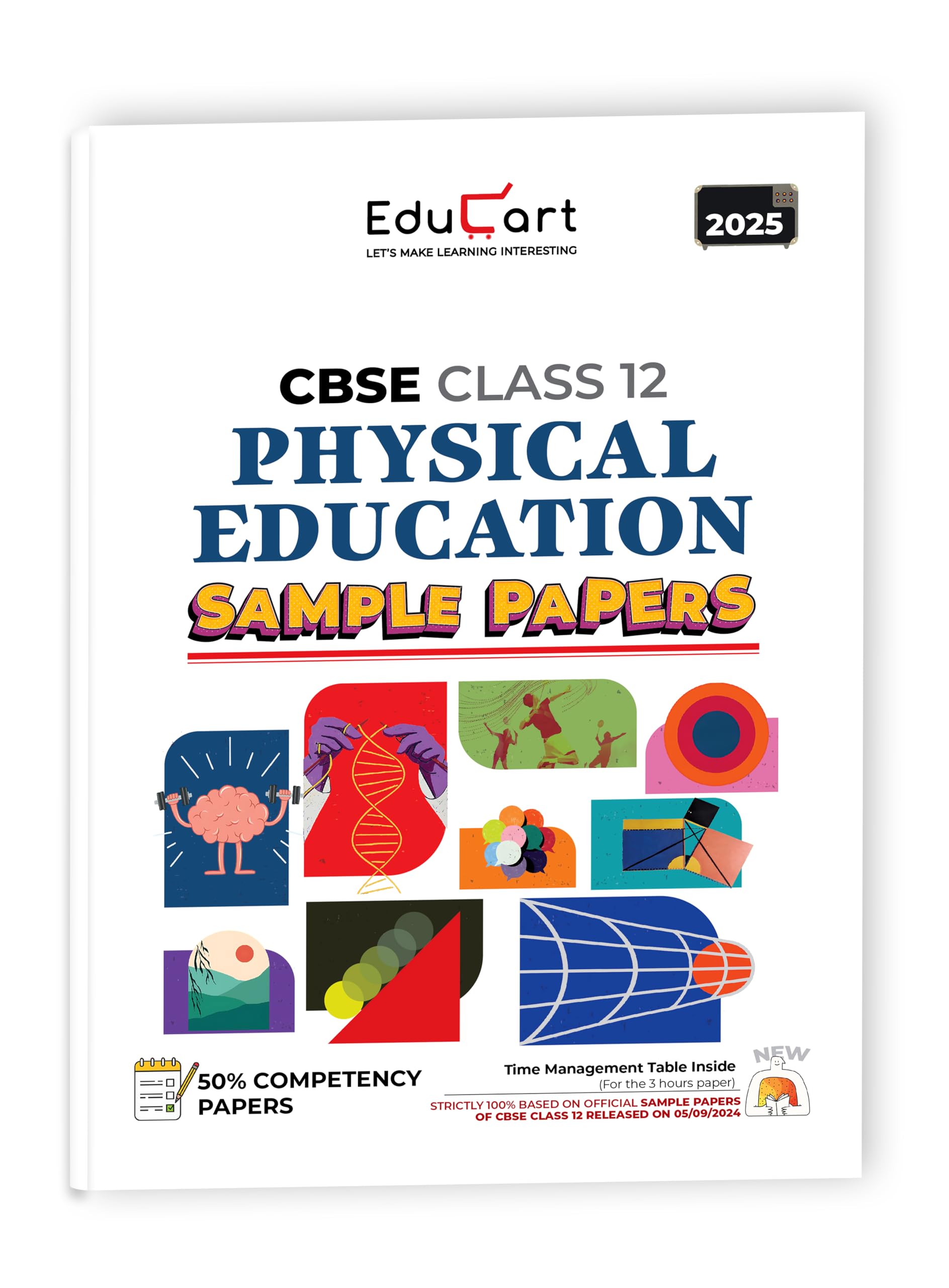 Educart CBSE Sample Question Papers Class 12 Physical Education Book (For 2025 Exam) Paperback – 9 November 2024