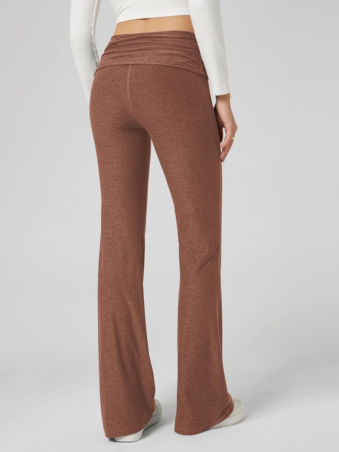 ODODOS Women's Foldover Pants 30"- Ultra Soft odSTRATUM Tech Performance Mid Rise Lounge Casual Yoga Pants - Image 4