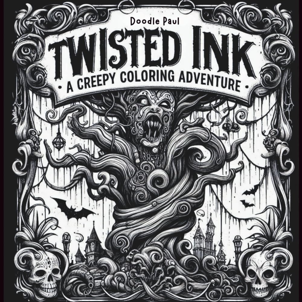 Twisted Ink: A Creepy Coloring Adventure (Inky Escapes Collection)