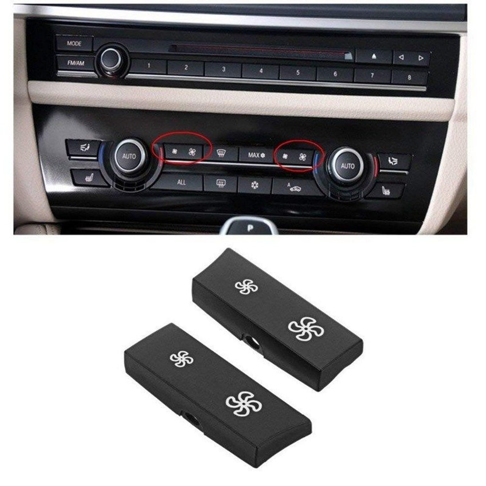 Panneau de commande de voiture, interrupteur de climatiseur, bouton de